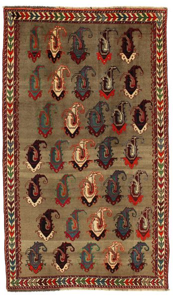 Gabbeh - Qashqai Персийски връзван килим 257x147