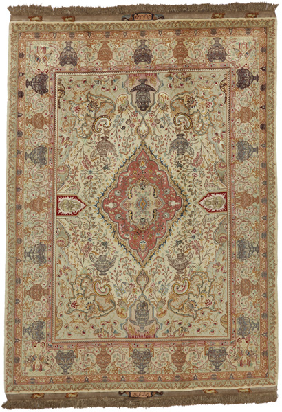 Tabriz Персийски връзван килим 206x150
