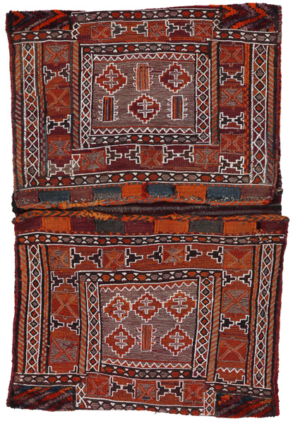 Jaf - Saddle Bags Персийски връзван килим 117x75