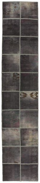Patchwork - Vintage Персийски връзван килим 400x80