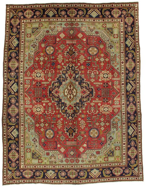Tabriz - Патина Персийски връзван килим 400x304