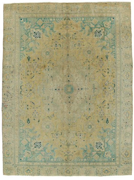 Tabriz - Патина Персийски връзван килим 366x270