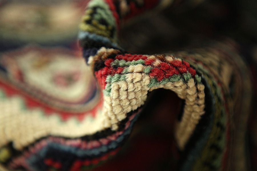 Tabriz - Патина Персийски връзван килим 344x250 - Снимка 7