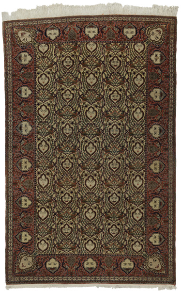 Kashan - Antique Персийски връзван килим 217x138