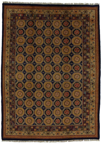 Khotan - Antique Китайски връзван килим 315x228