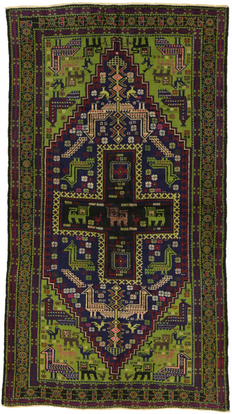 Baluch - Turkaman Персийски връзван килим 190x105