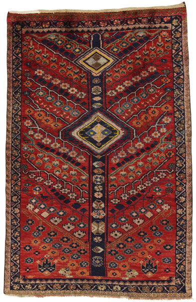 Qashqai - old Персийски връзван килим 208x138