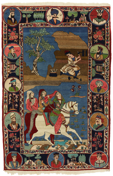 Kashan - old Персийски връзван килим 205x136