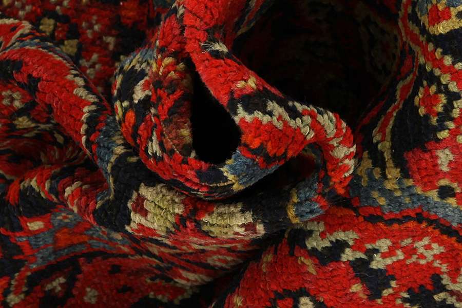Farahan - Antique Персийски връзван килим 215x128 - Снимка 7