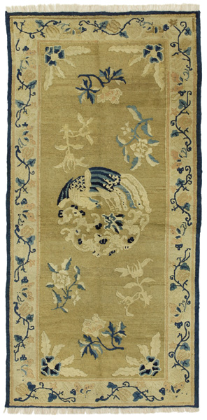 Khotan - China Китайски връзван килим 161x78