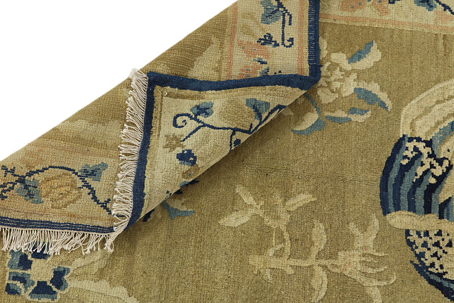 Khotan - China Китайски връзван килим 161x78 - Снимка 4