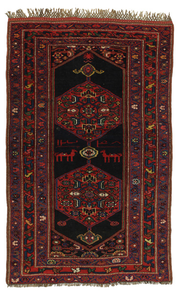 Qashqai - Antique Персийски връзван килим 203x127