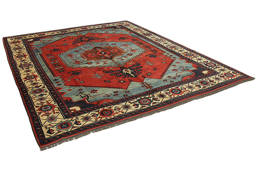 Beshir - Afghan Афганистански връзван килим 356x293 - Снимка 1