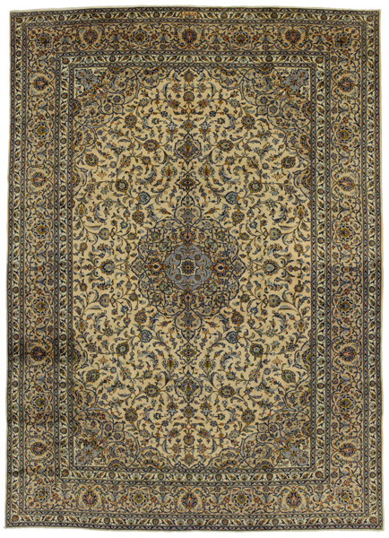 Kashan Персийски връзван килим 394x296