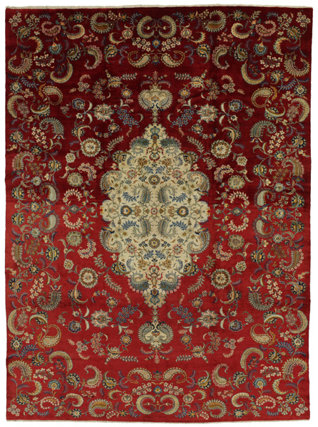 Qum Персийски връзван килим 392x281