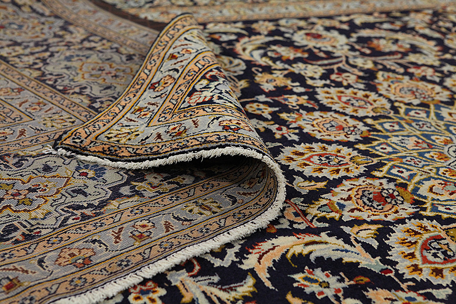 Kashan Персийски връзван килим 412x292 - Снимка 4