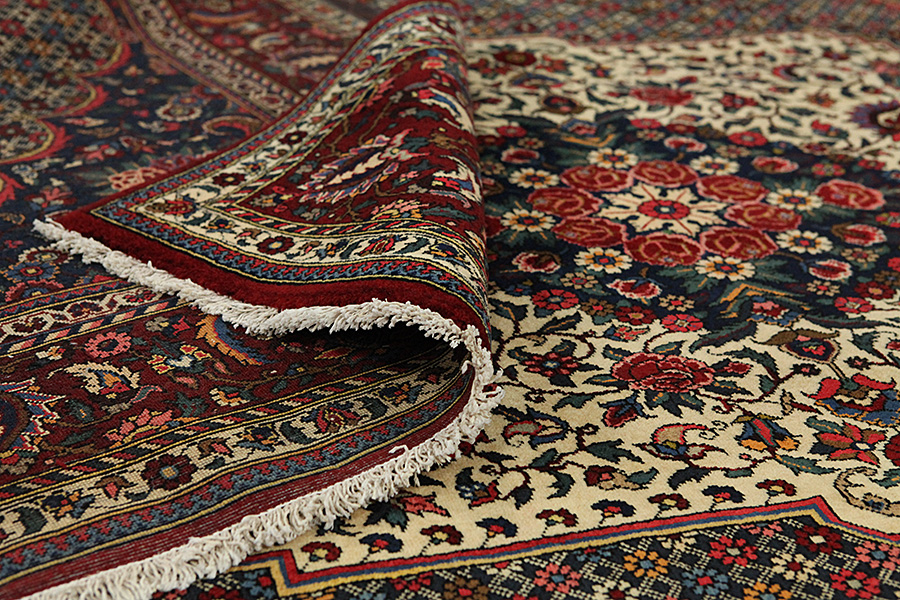 Tabriz Персийски връзван килим 298x206 - Снимка 4