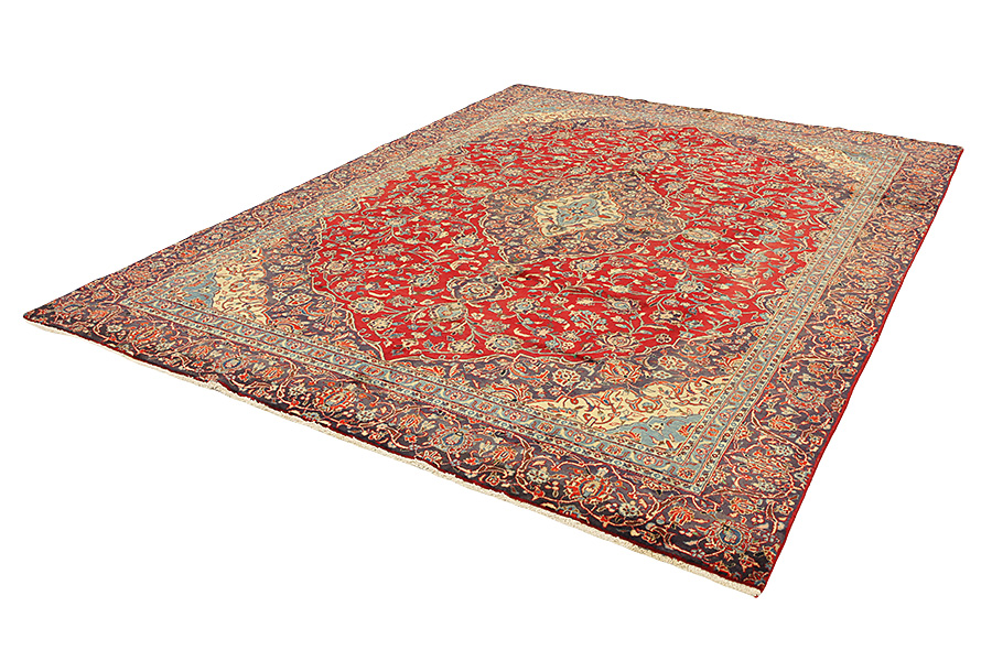 Kashan Персийски връзван килим 344x266 - Снимка 2