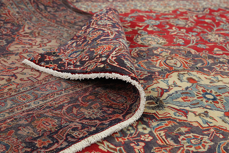 Kashan Персийски връзван килим 344x266 - Снимка 4