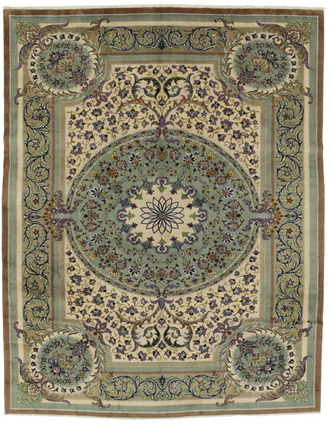 Isfahan Персийски връзван килим 390x303
