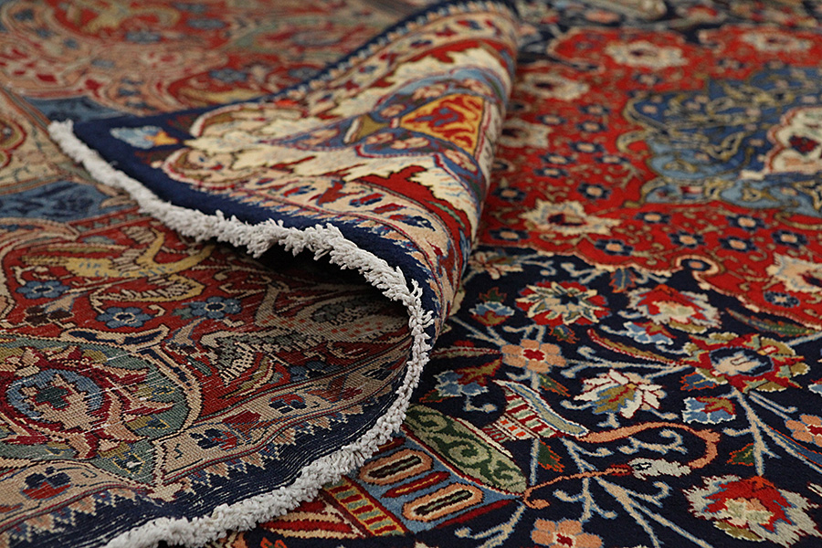 Kashmar - Mashad Персийски връзван килим 387x290 - Снимка 4