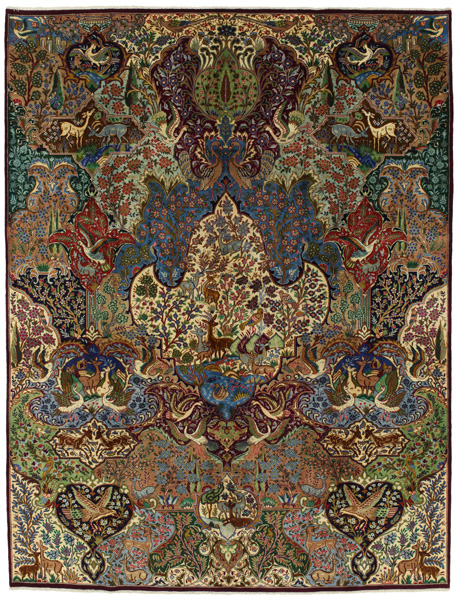 Kashmar Персийски връзван килим 385x300