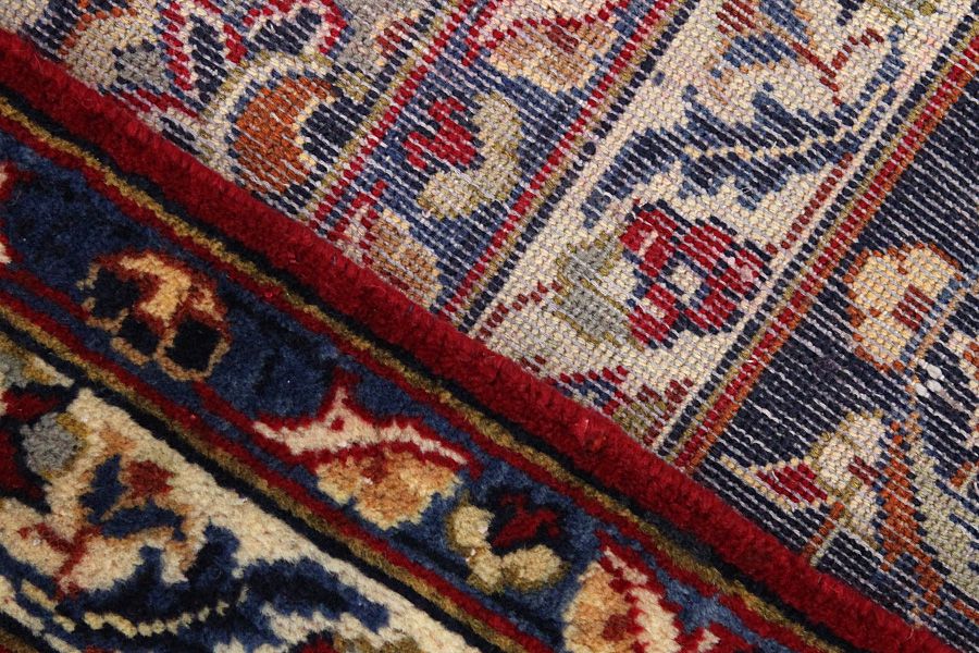 Isfahan - old Персийски връзван килим 397x295 - Снимка 5