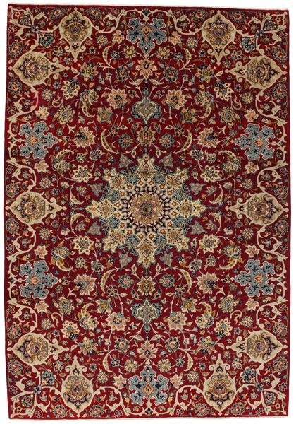 Isfahan Персийски връзван килим 366x253