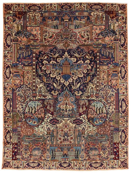 Kashmar - old Персийски връзван килим 384x292