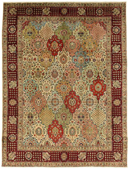 Bakhtiari - old Персийски връзван килим 393x296
