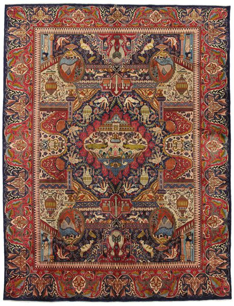Kashmar - Mashad Персийски връзван килим 384x286