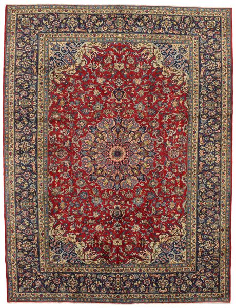 Isfahan Персийски връзван килим 396x300