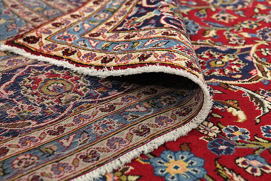 Kashan Персийски връзван килим 343x248 - Снимка 4