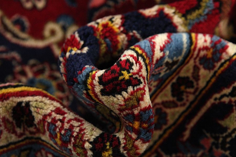 Kashan Персийски връзван килим 343x248 - Снимка 6
