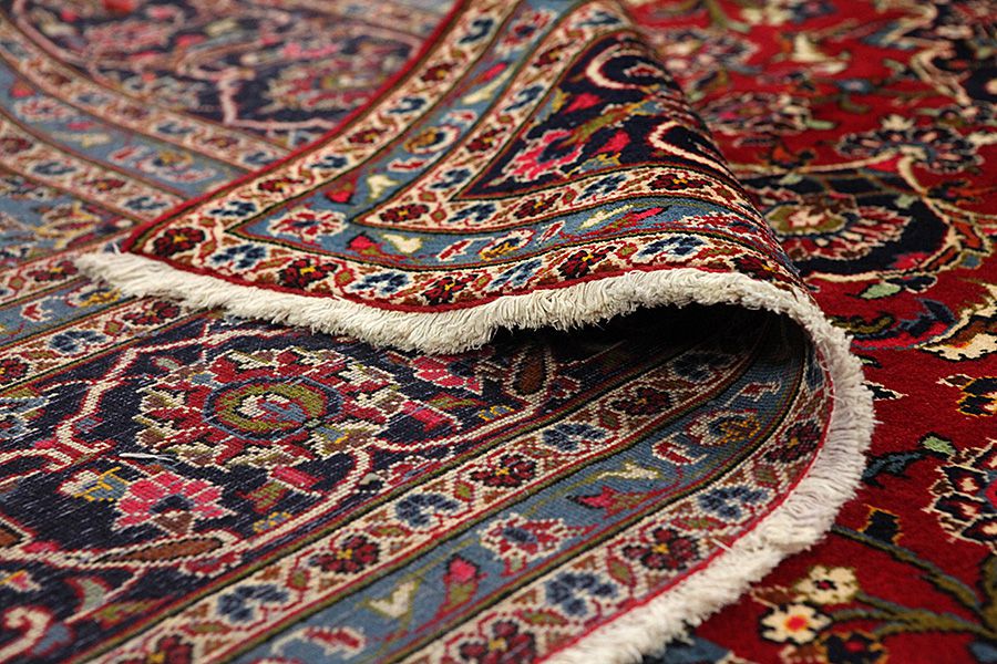 Kashan Персийски връзван килим 365x246 - Снимка 4