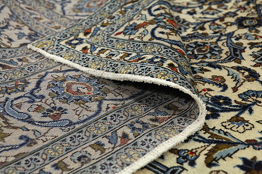 Kashan Персийски връзван килим 371x242 - Снимка 4