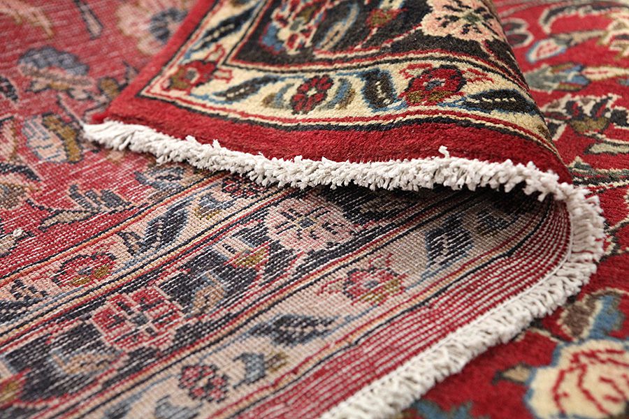 Farahan - Sarouk Персийски връзван килим 422x100 - Снимка 4
