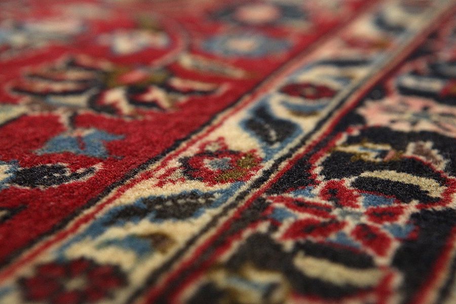 Farahan - Sarouk Персийски връзван килим 422x100 - Снимка 8