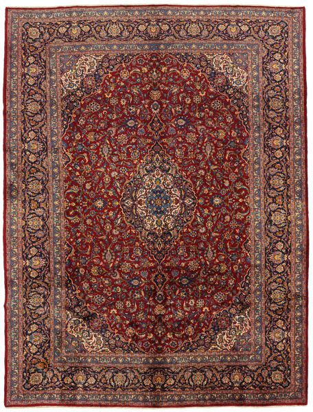 Kashan Персийски връзван килим 390x300