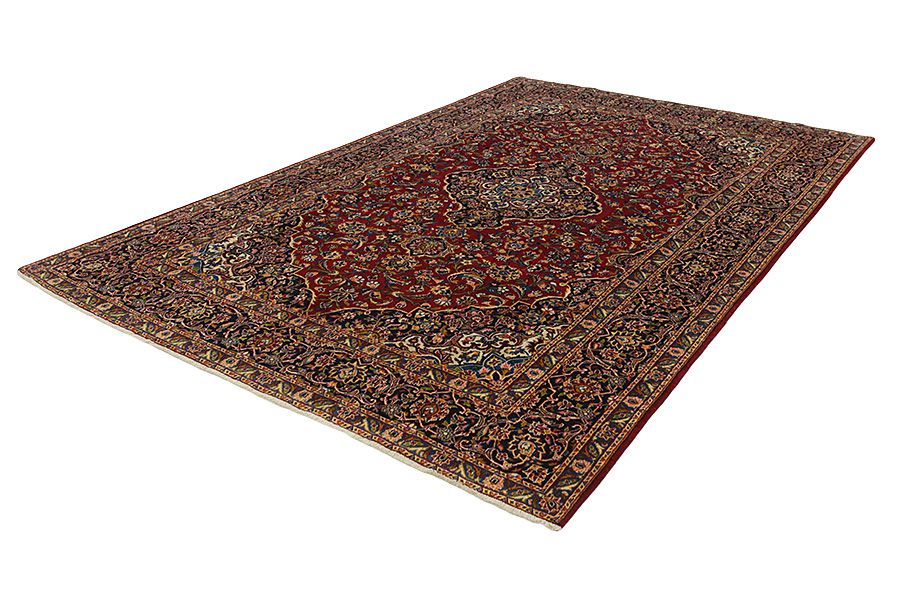 Kashan Персийски връзван килим 347x236 - Снимка 2
