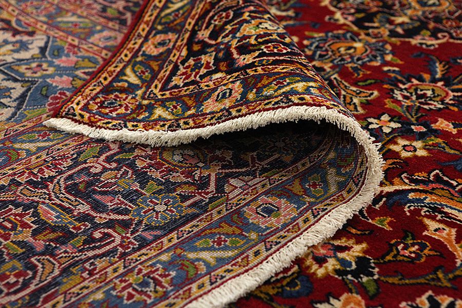 Kashan Персийски връзван килим 347x236 - Снимка 4