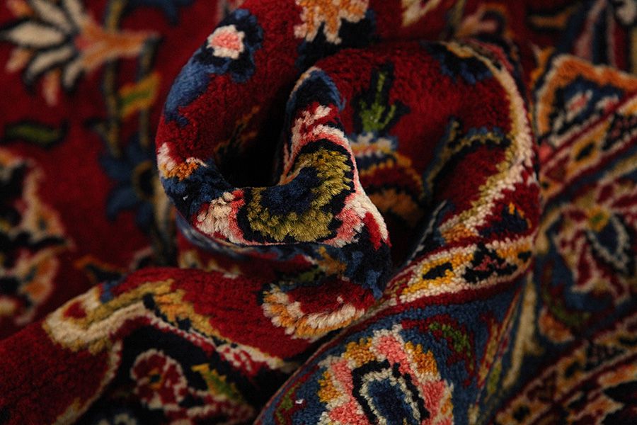 Kashan Персийски връзван килим 347x236 - Снимка 6