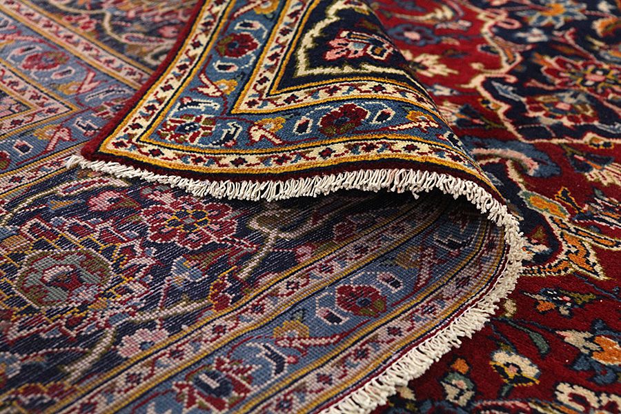 Kashan Персийски връзван килим 380x266 - Снимка 4