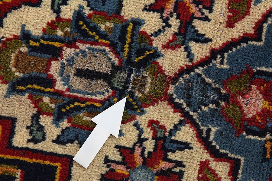 Kashan Персийски връзван килим 380x266 - Снимка 8