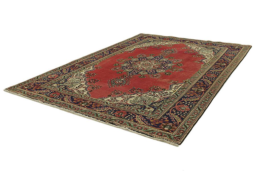 Tabriz Персийски връзван килим 298x199 - Снимка 2