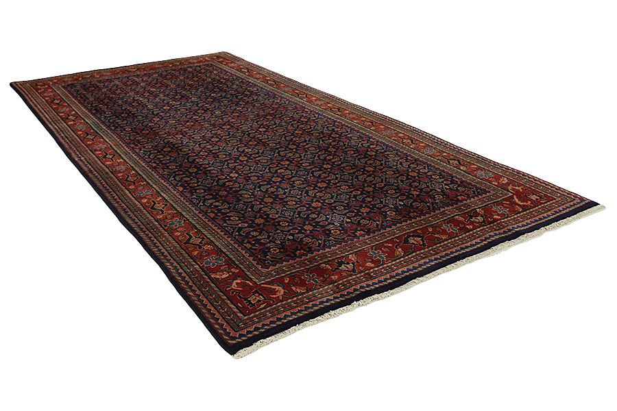 Borchalou - Hamadan Персийски връзван килим 336x160 - Снимка 1