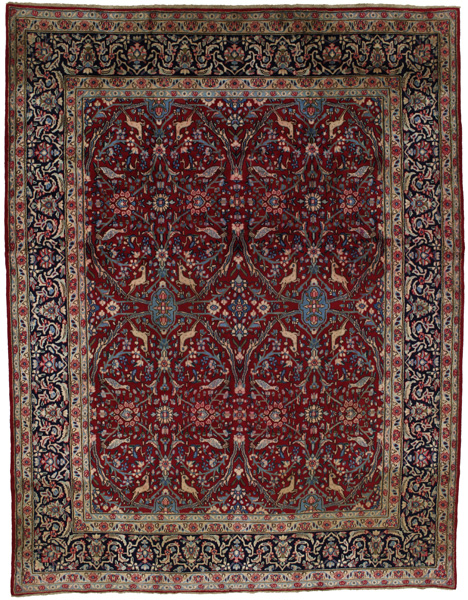 Isfahan Персийски връзван килим 367x286