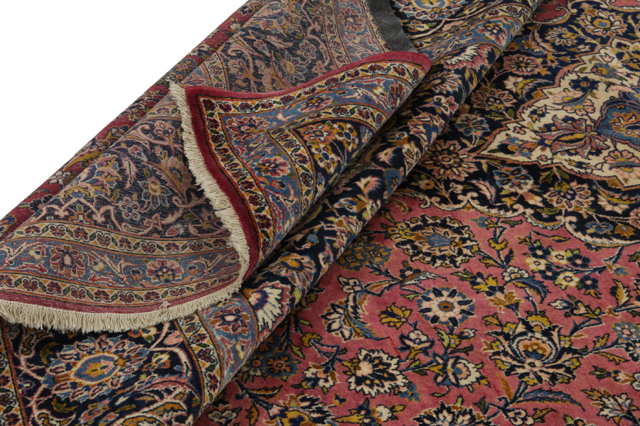 Kashan Персийски връзван килим 382x278 - Снимка 5