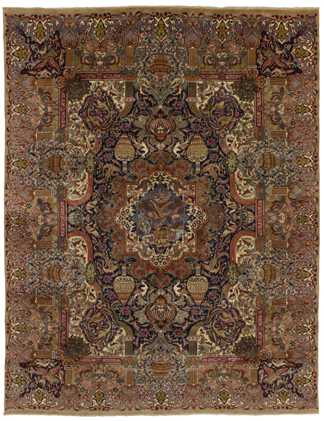 Kashmar - Khorasan Персийски връзван килим 387x297