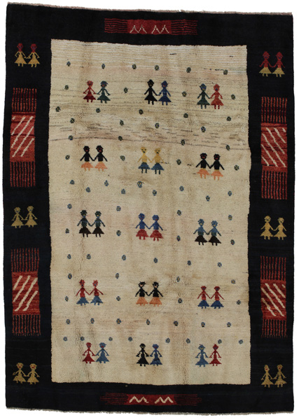 Gabbeh - Qashqai Персийски връзван килим 250x180